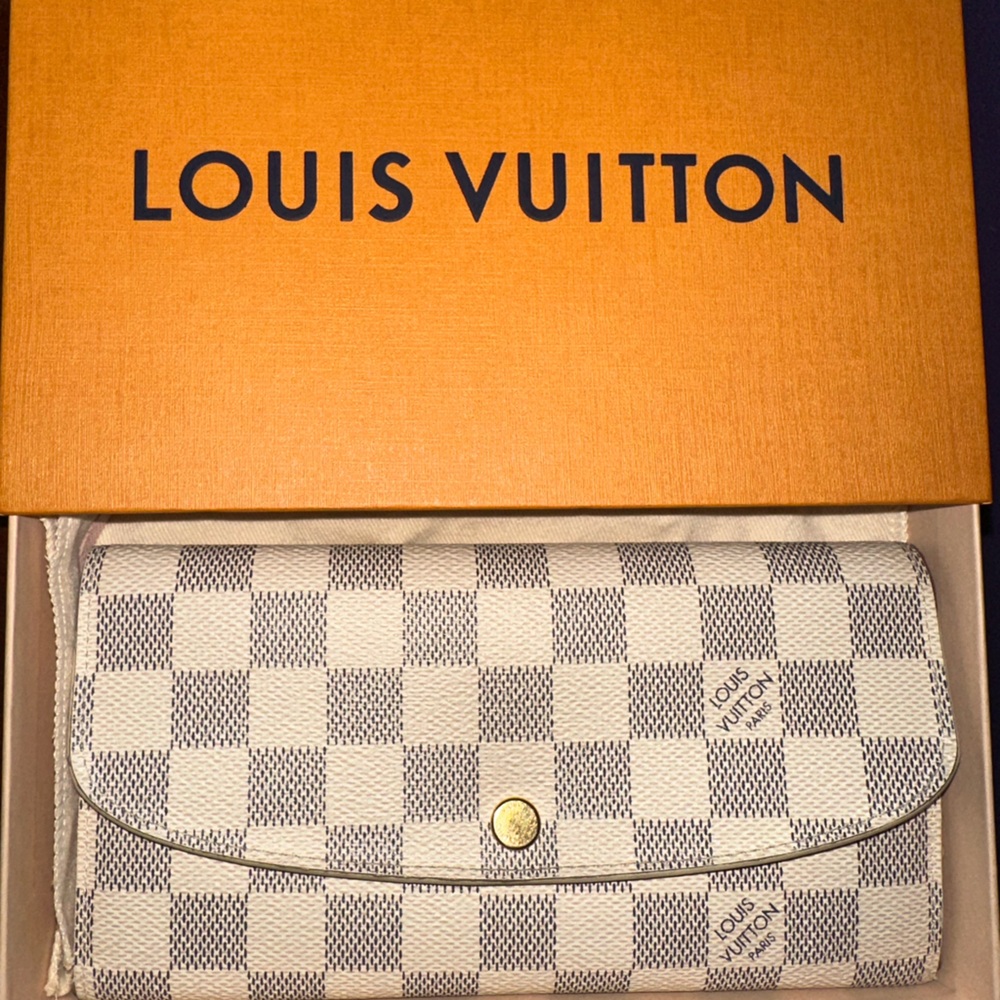 Louis Vuitton Emilie Wallet Damier Azur Canvas